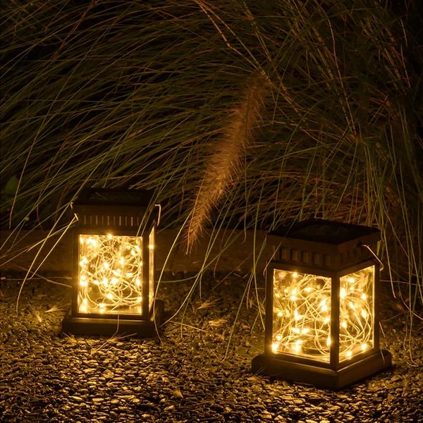Fajtel - Solar Laterne LED Wasserdicht Außen Garten Licht