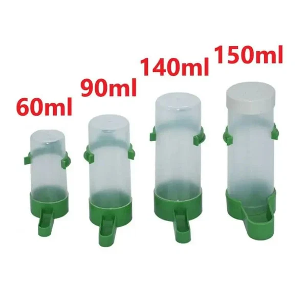 1/2/4PCS Vogeltränke Kunststoff Futter Wasser Fütterung Automatischer Trinknapf Papagei Haustier Papagei Trinkbecher Schalen Haustier Vogelbedarf Hover Image