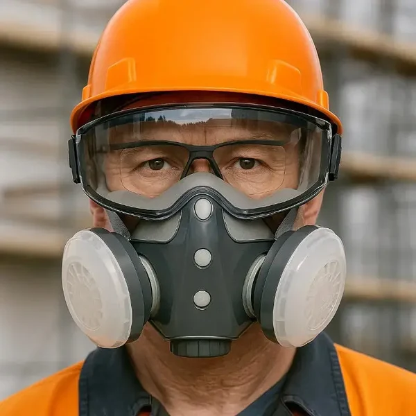 Integrierte Atemschutzmaske – Für Holzbearbeitung, Malerarbeiten und Staubschutz