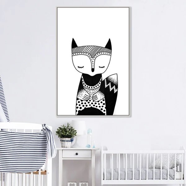 Waldbär, Fuchs, Katze – Leinwandbild Hover Image
