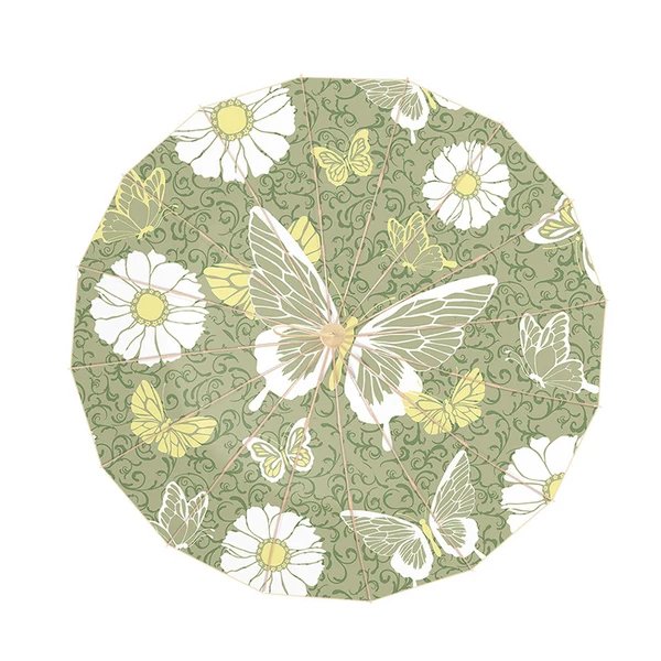 Damen modischer und floraler Faltschirm Hover Image