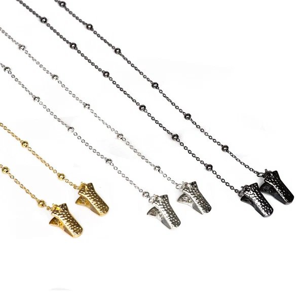 Metallic Krokodil-Clip Brille Kette