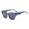 Damen Sonnenbrille mit modernem Rahmen und verspielten Details