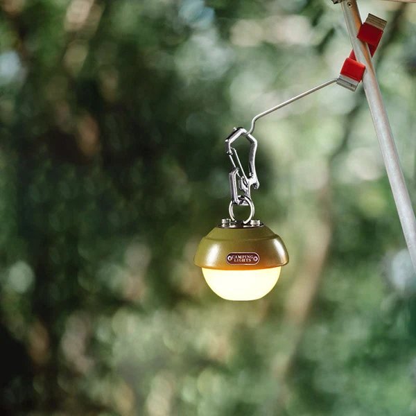 Zeitgenössische kreative wasserdichte Orb-Metall-PC-LED-Camping-Außenleuchte für Außenpatio Hover Image