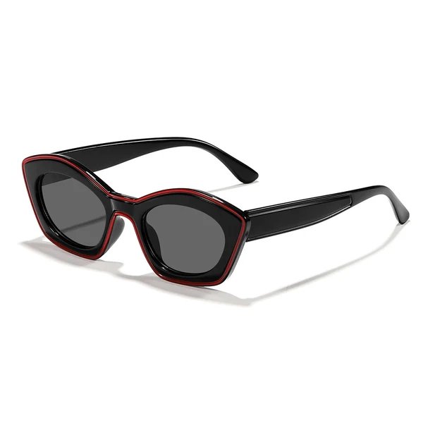 Damen modische Sonnenbrille mit elegantem Rahmen und trendigem Design