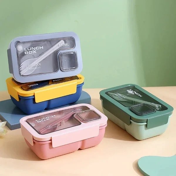 Bento Lunchbox für unterwegs mit Besteck Hover Image
