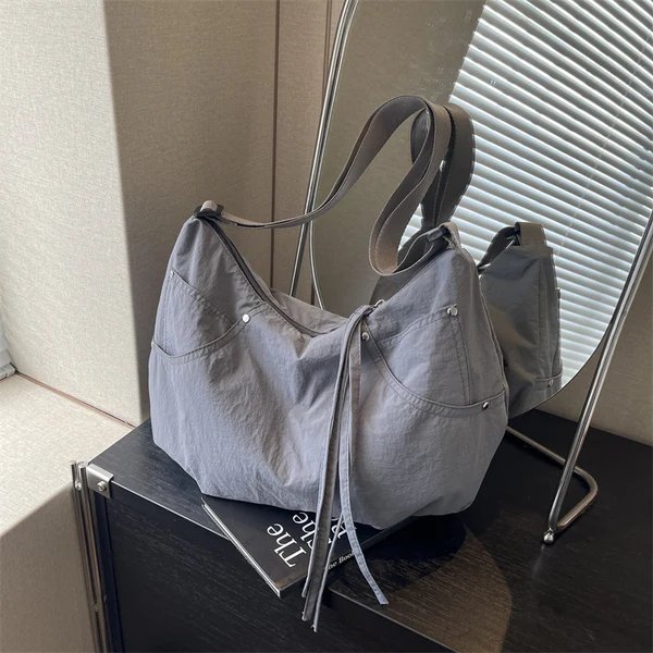 Lässige weiche Stoff Hobo Tasche