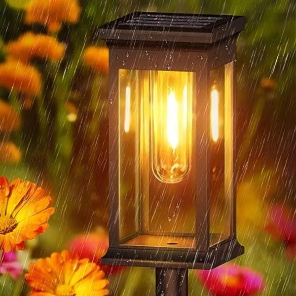 Solarbetriebene Gartenleuchte für Außenbereich - Moderne LED-Wegeleuchte für Beleuchtung von Wegen, Terrasse und Garten