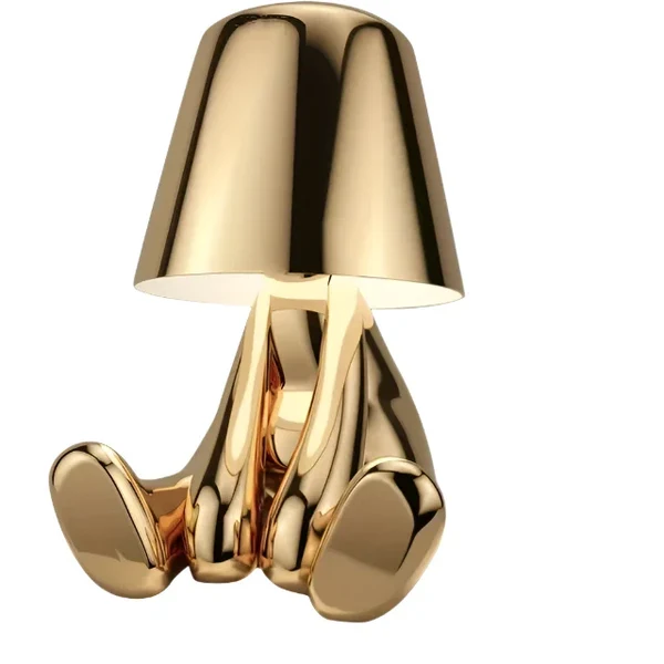 Moderne LED Tischlampe im Skulptur-Design – Dekorative Statue Lampe für Wohnzimmer