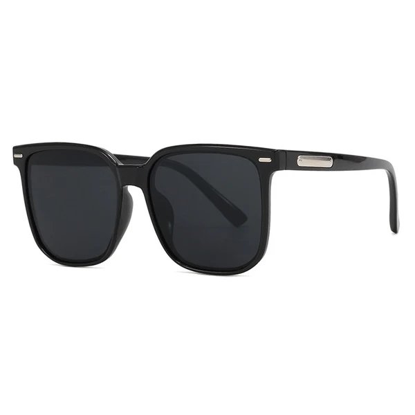 Damen quadratische Sonnenbrille mit robustem Rahmen und polarisierten Gläsern
