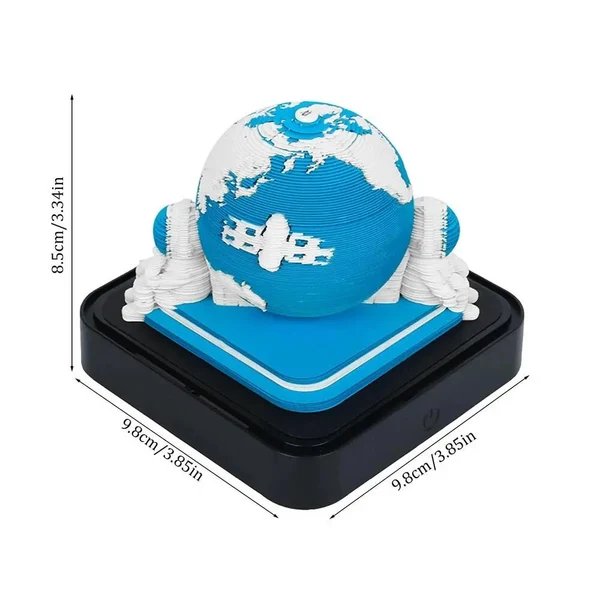 3D Earth Wanderer Kalender Memo Pad