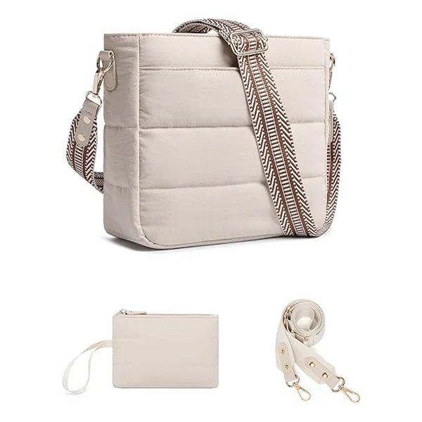 Vielseitige Crossbody Tasche mit Abnehmbarem Kartenetui