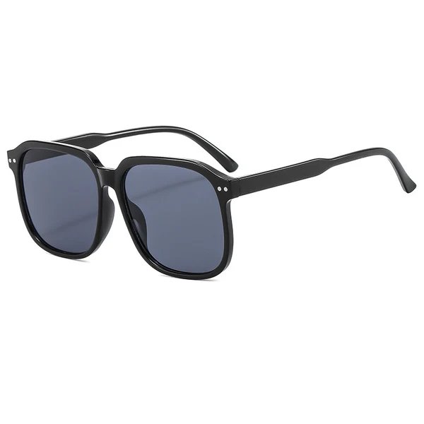Damen quadratische Sonnenbrille mit modernem Kunststoffgestell