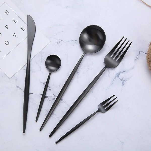 Modernes minimalistisches Besteckset