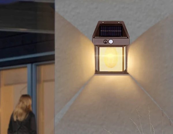Energieeffiziente Solar-Wolfram-Lampe für Außenbeleuchtung – Wetterfest und Umweltfreundlich Hover Image