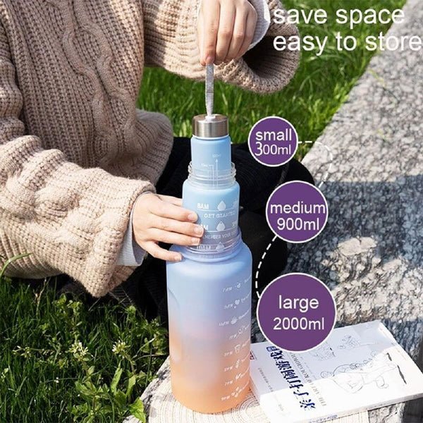 3-IN-1 Motivations-Wasserflasche Hover Image