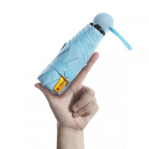 Damen praktischer und kompakter Schirm mit UV-Schutz
