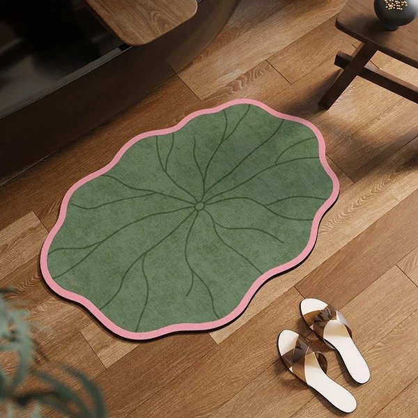 Dekorative blattförmige Tischunterlage Hover Image