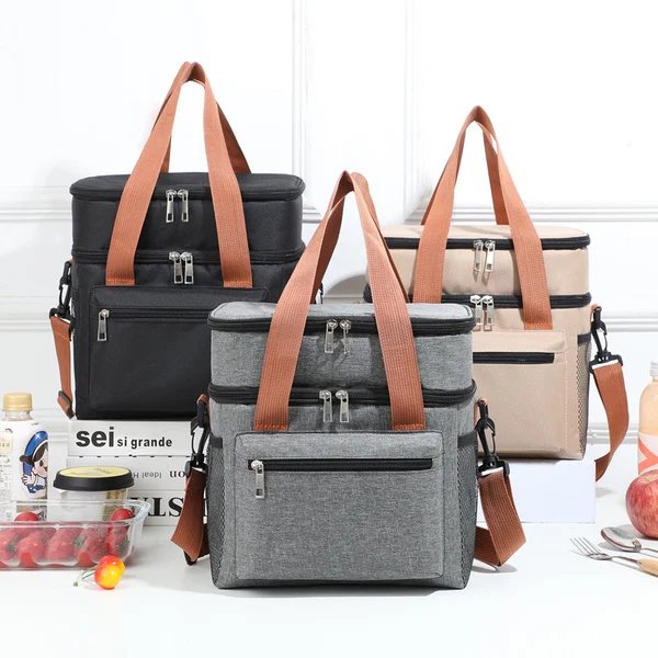 Damen Isolierte Lunch- und Kühltasche mit vielseitigen Fächern