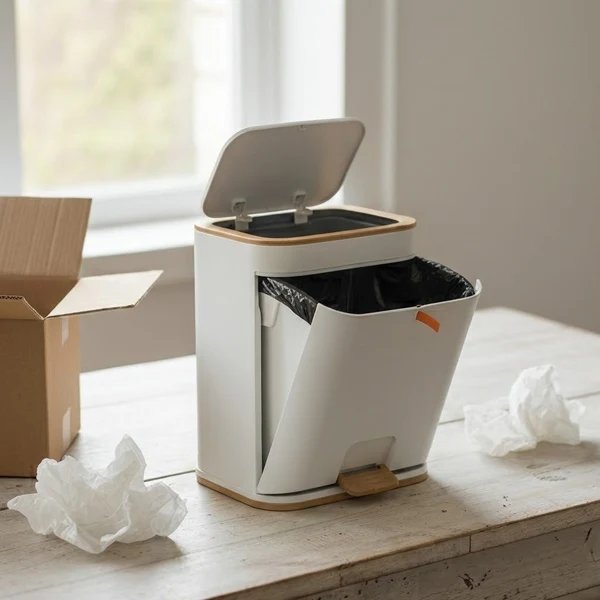 Easy-Clean Eleganter Badezimmer-Mülleimer