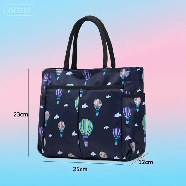 Blumenmuster Mehrfach-Taschen Einkaufsbörse Hover Image