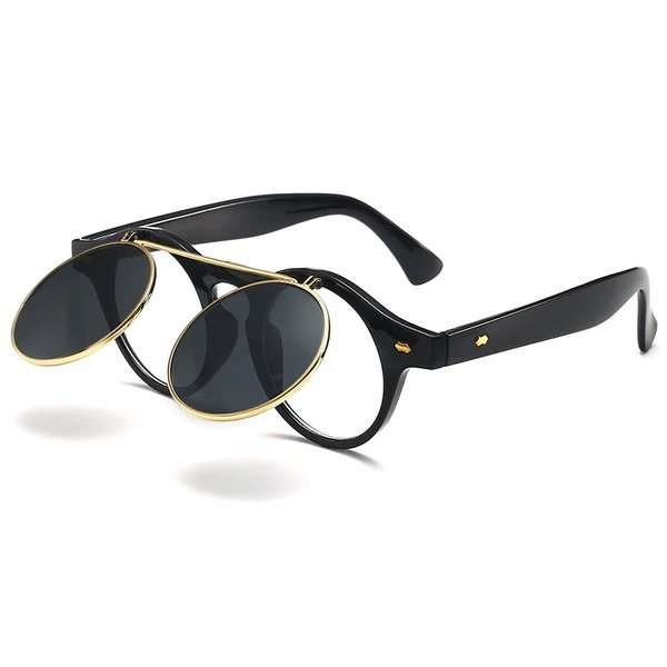 Damen elegante Sonnenbrille mit doppeltem Rahmen