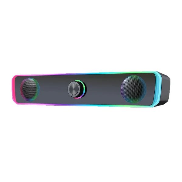 Kabellose Multimedia Gaming Soundbar mit RGB-Lichteffekten