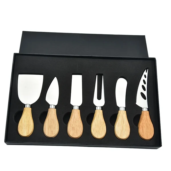 6pcs Edelstahl Käsemesser für Platten und Besteck