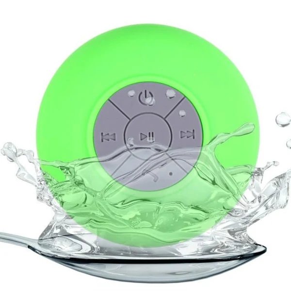 Mini wasserdichte tragbare Dusch-Bluetooth-Lautsprecher mit Saugnapf Hover Image