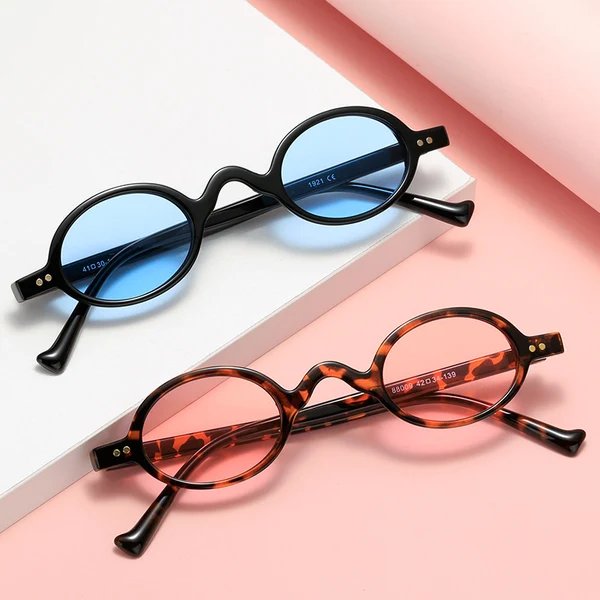 Damen runde Sonnenbrille im Retro-Stil
