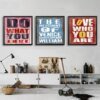 Inspirierende Vintage-Zitate – Leinwandbild