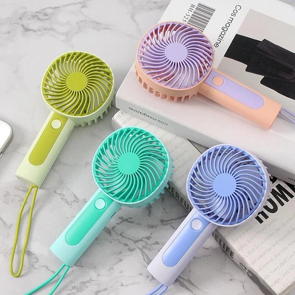Mini Handheld USB Wiederaufladbarer Ventilator - 3-Gang Tragbarer Luftkühler