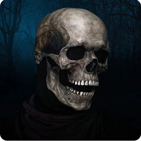 SkullJaw Halloween Gruseliges Totenkopf-Design