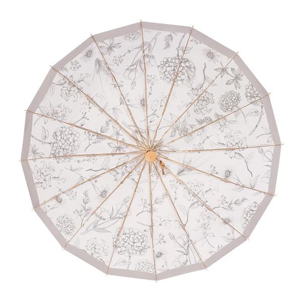 Damen eleganter Parasol mit floralen Mustern