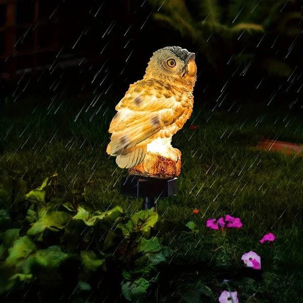 Eule glühen | Eule Solarlampe Hover Image