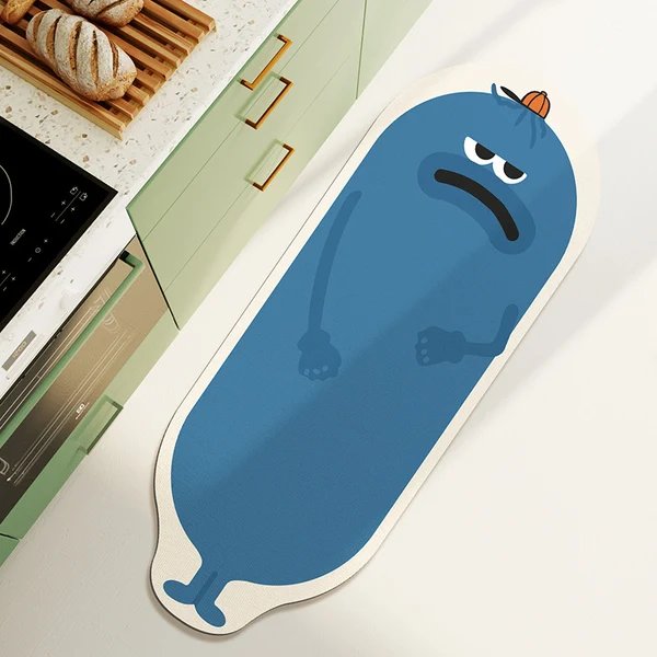 Cartoon-Bananenförmige Badematte Hover Image