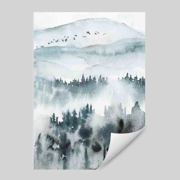 Abstrakter Landschaftskunstdruck von Gemälde Nr. 3 Hover Image