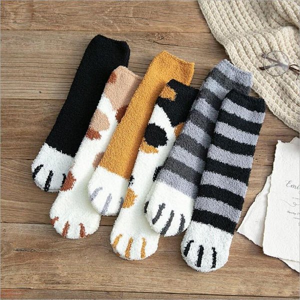 Winter Katze Krallen Warme Schlaf Boden Socken Hover Image