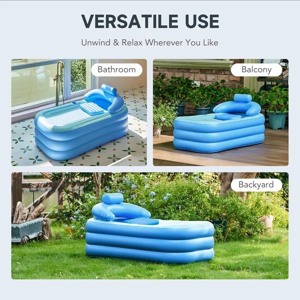 Portables Aufblasbares Spa Entspannendes Vollbad Hover Image