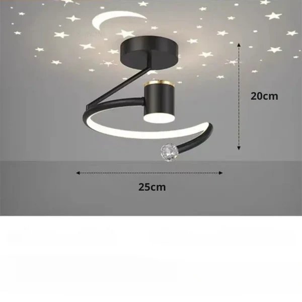 LED Deckenleuchte mit Sternenhimmel – Modernes Kronleuchter Design für Kinderzimmer und Wohnzimmer