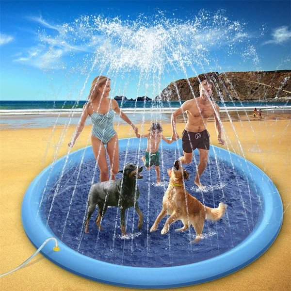 Unisex Wasserspielmatte mit Sprinklerfunktion