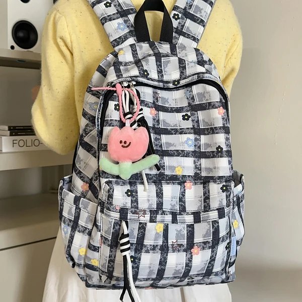 Blumenmuster Alltags-Rucksack