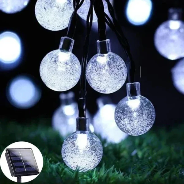 Solar Lantern Lichterkette für den Außenbereich – Bunte Laternen für Garten- und Terrassenbeleuchtung
