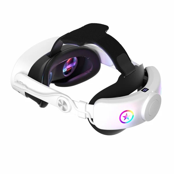 VR-Headset mit Anpassbarem Tragekomfort und Rgb-Led-Beleuchtung