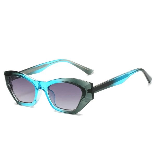 Damen Cat-Eye Sonnenbrille mit modernen transparenten Akzenten