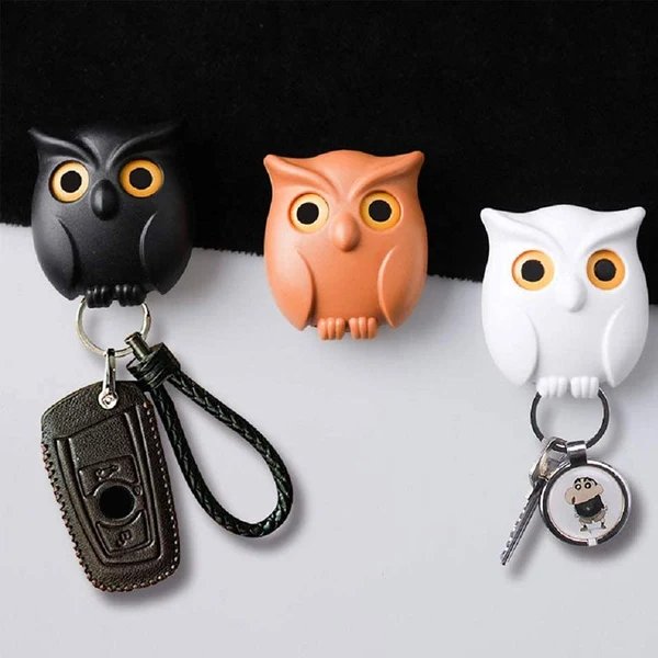 🦉Der Schlüsselguard ist eine zuverlässige Eule - süßer Nacht-Eulen-Schlüsselhalter mit automatischen Augenöffnen- und -schließen