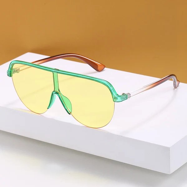 Damen oversized Visier Sonnenbrille