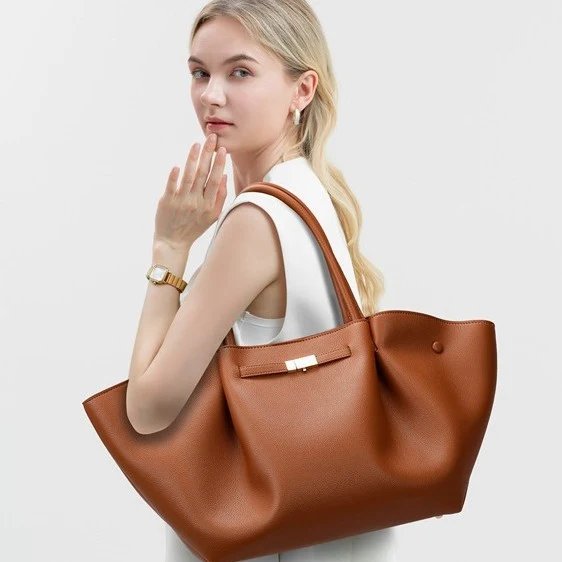 Damen Luxus Einkaufstasche aus hochwertigem Kunstleder