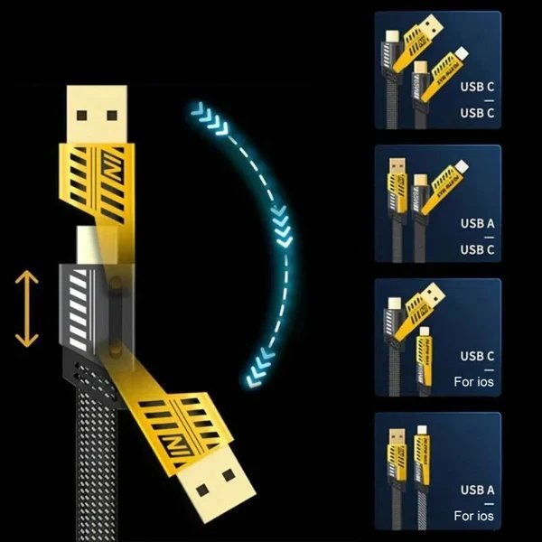 4 in 1 PD 65W Schnelllade-Kabel