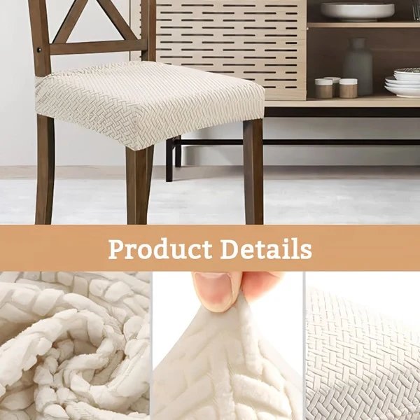 Wasserdichter Stuhlbezug aus Jacquard! Strapazierfähig, stilvoll und leicht zu reinigen Hover Image